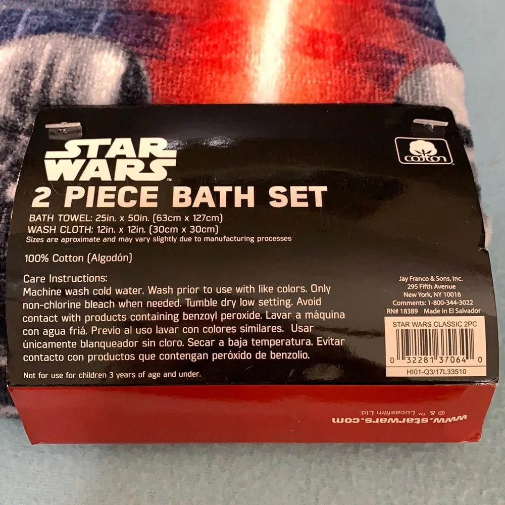 STAR WARS 2 Piece Bath Set